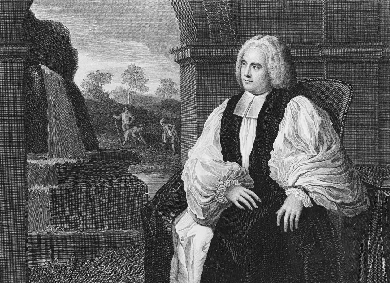 O Reverendíssimo George Berkeley, Senhor Bispo de Cloyne na Irlanda, gravado por William Skelton, 1800 de John Vanderbank