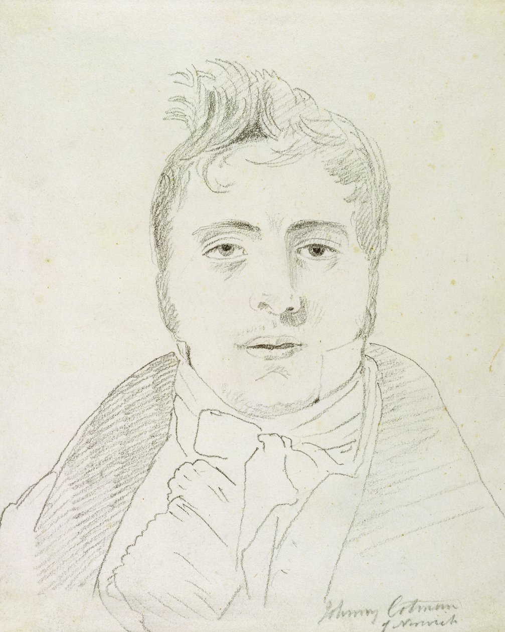 John Sell Cotman (1782-1842), 1810 (grafite sobre papel) de John Varley