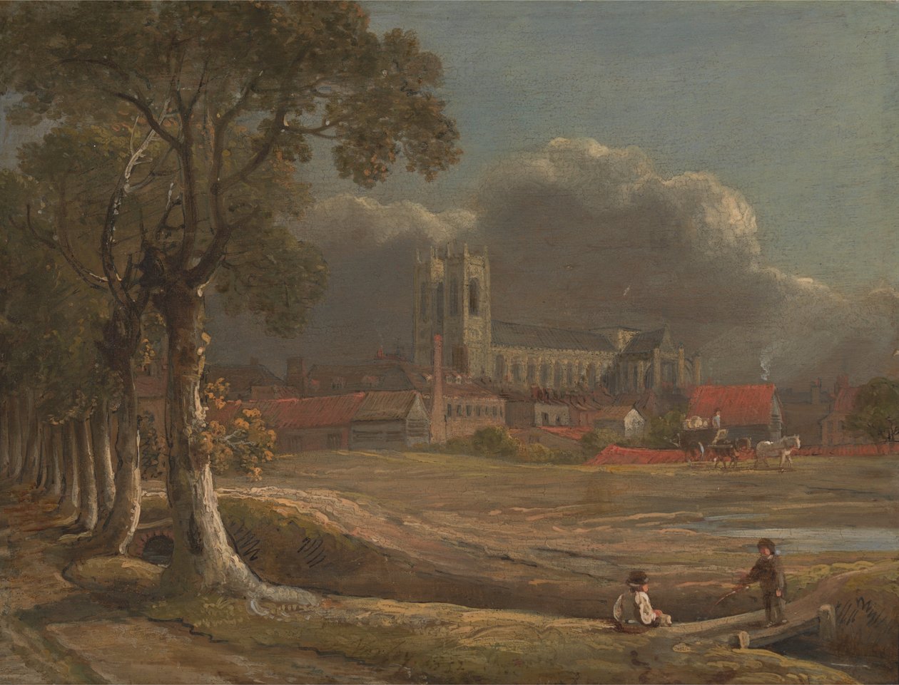 Abadia de Westminster from Tothill Fields de John Varley