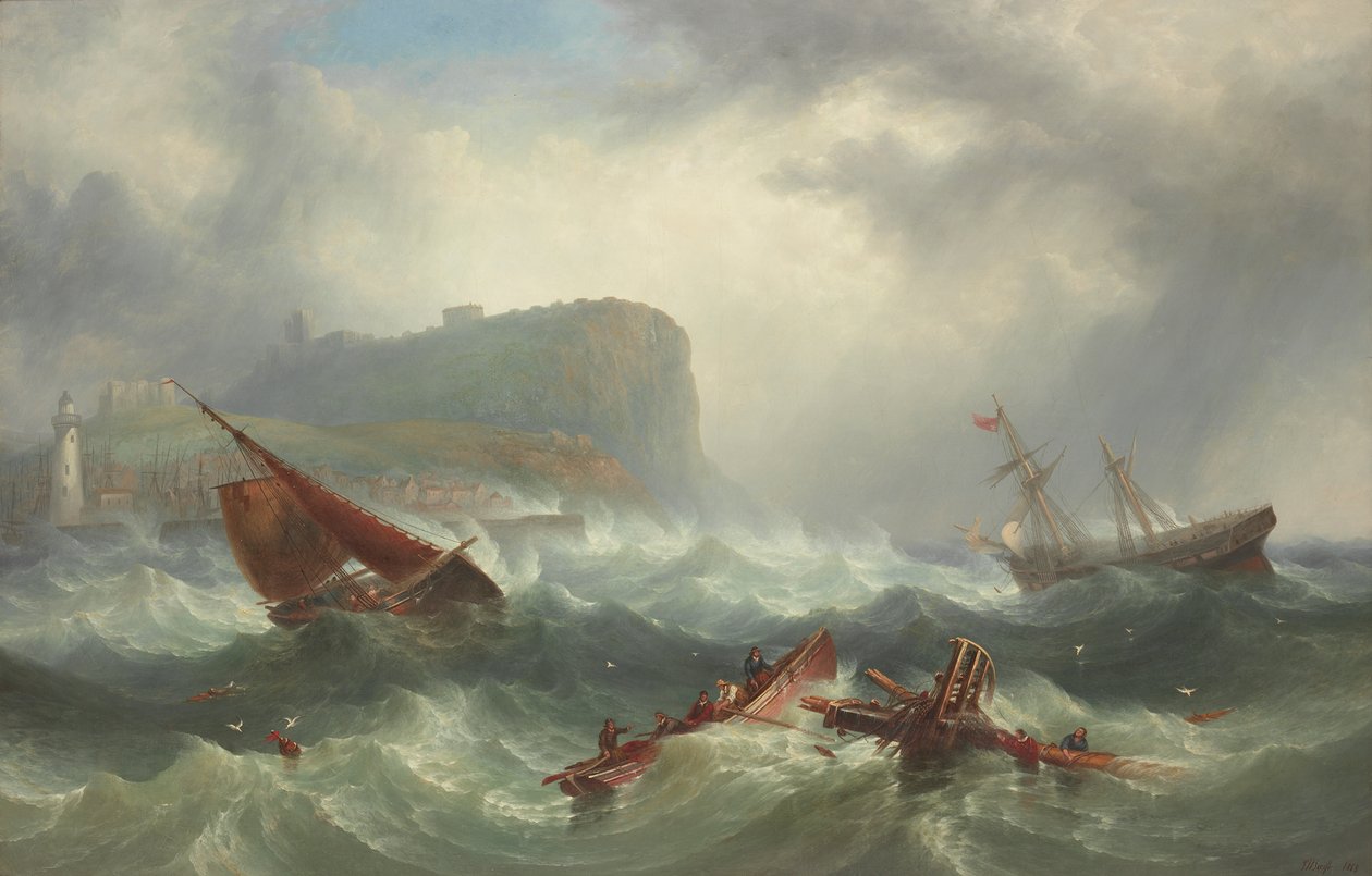 Destrua Scarborough, 1863 de John Warkup Swift