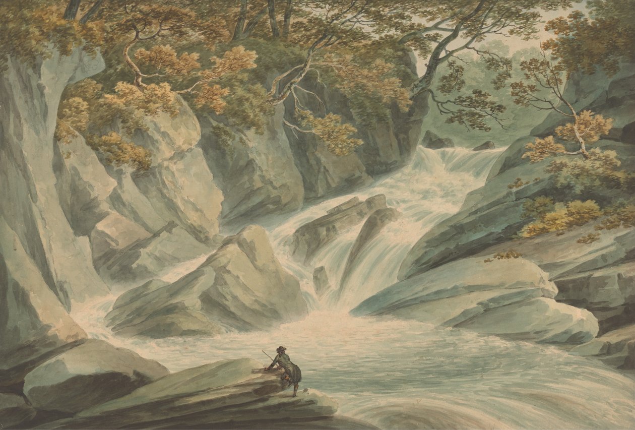 Hafod - parte superior da cascata de John Warwick Smith