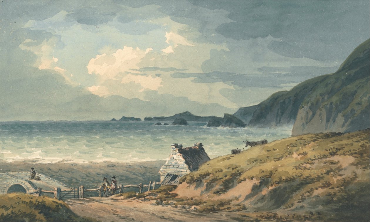 O limite norte da baía de St. Brides de John Warwick Smith