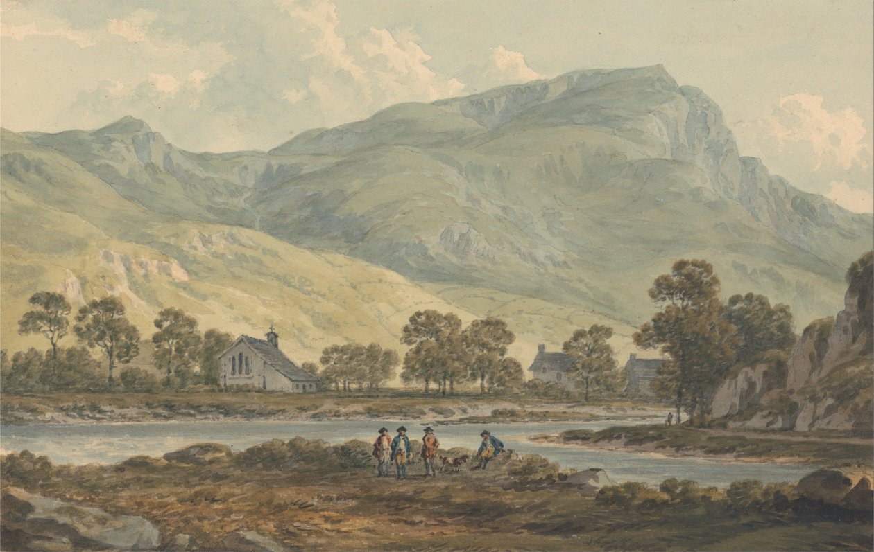 O Priorado de Beddgelert, Caernarvonshire de John Warwick Smith