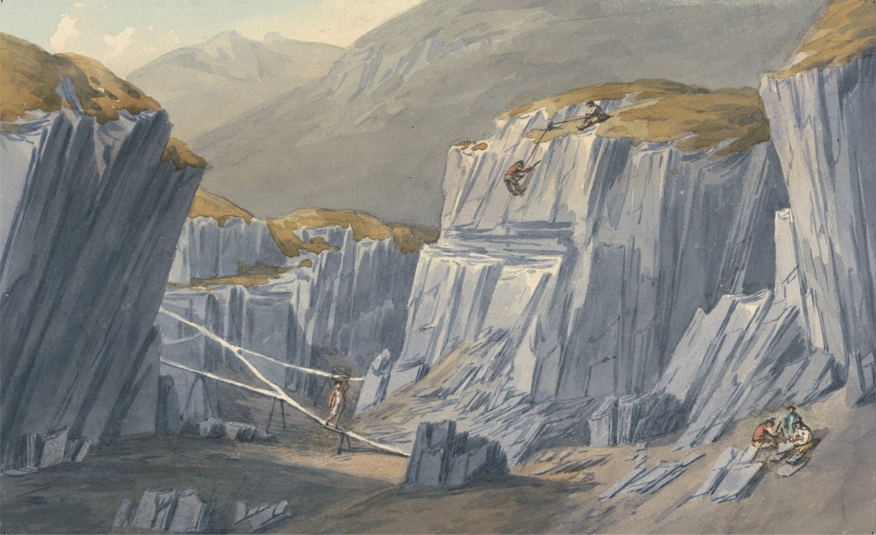 As Pedreiras de Ardósia na Bron Llwyd de John Warwick Smith