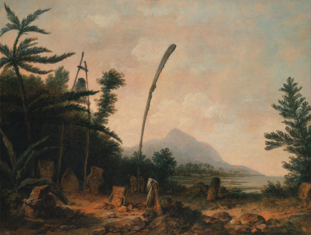 Burial Ground nos Mares do Sul de John Webber