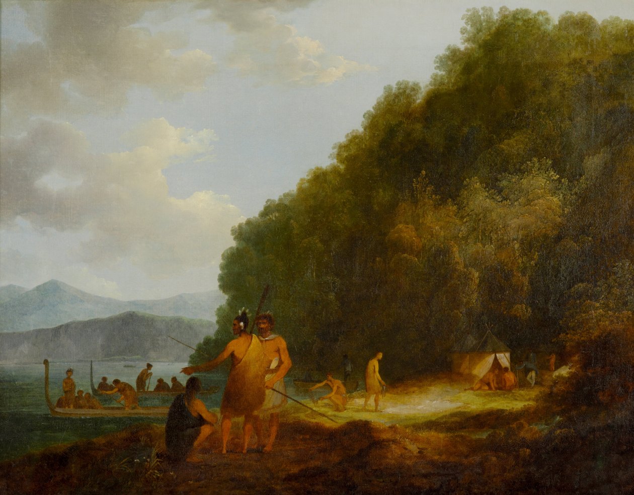 Navio Cove, Queen Charlotte Sound de John Webber