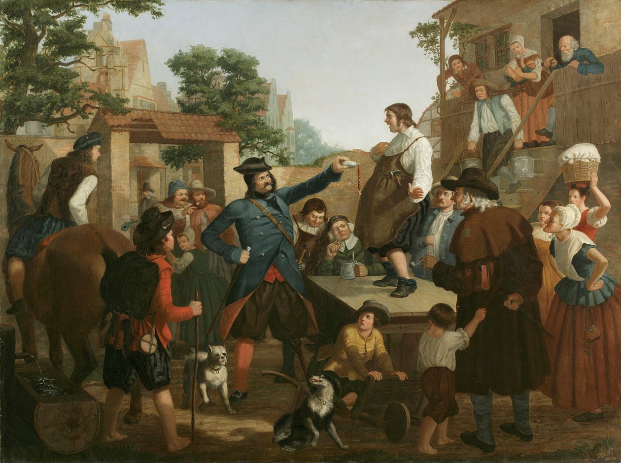 Peter Stuyvesant e o sapateiro, c.1850 de John Whetten Ehninger