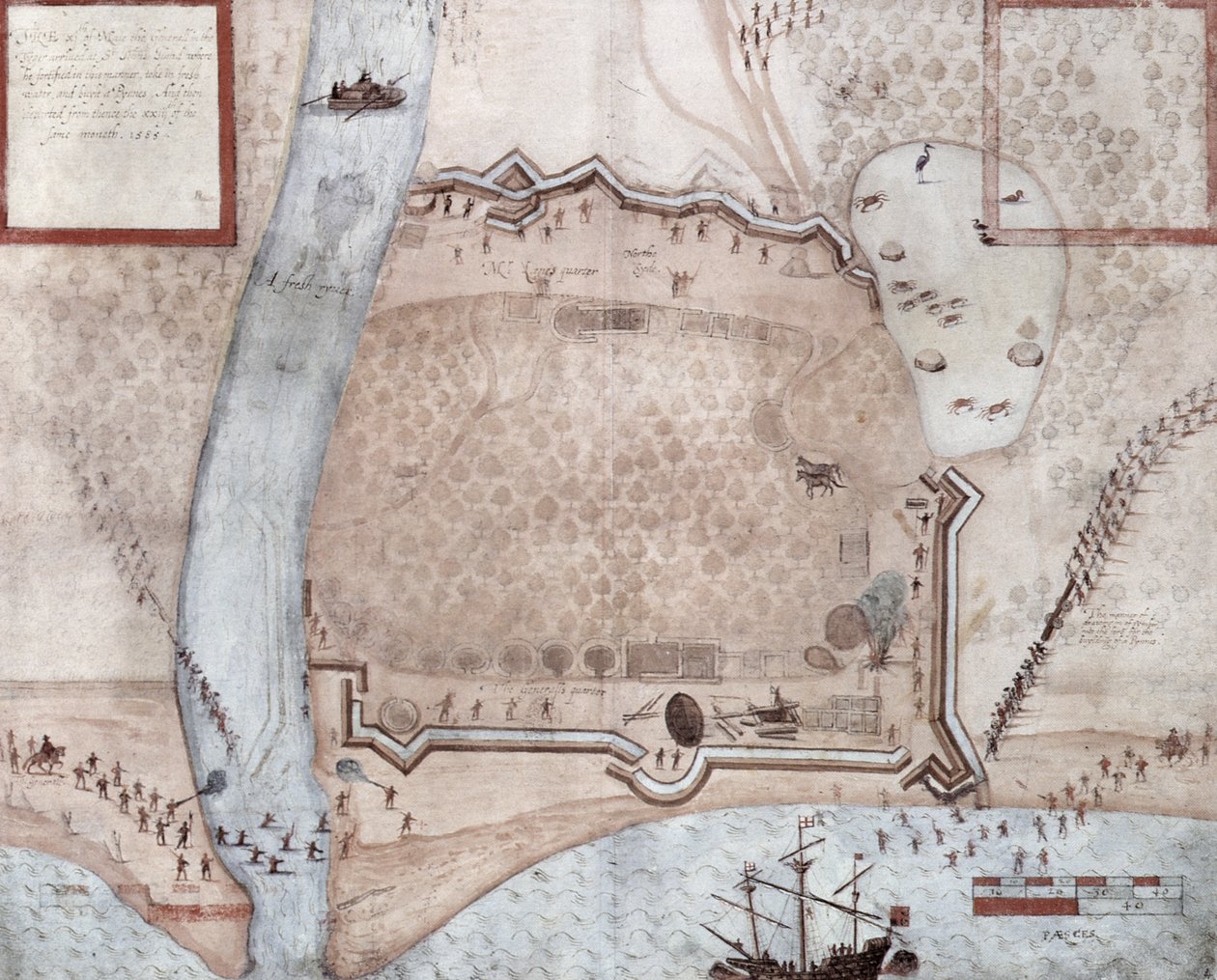 Acampamento Fortificado, Porto Rico de John White