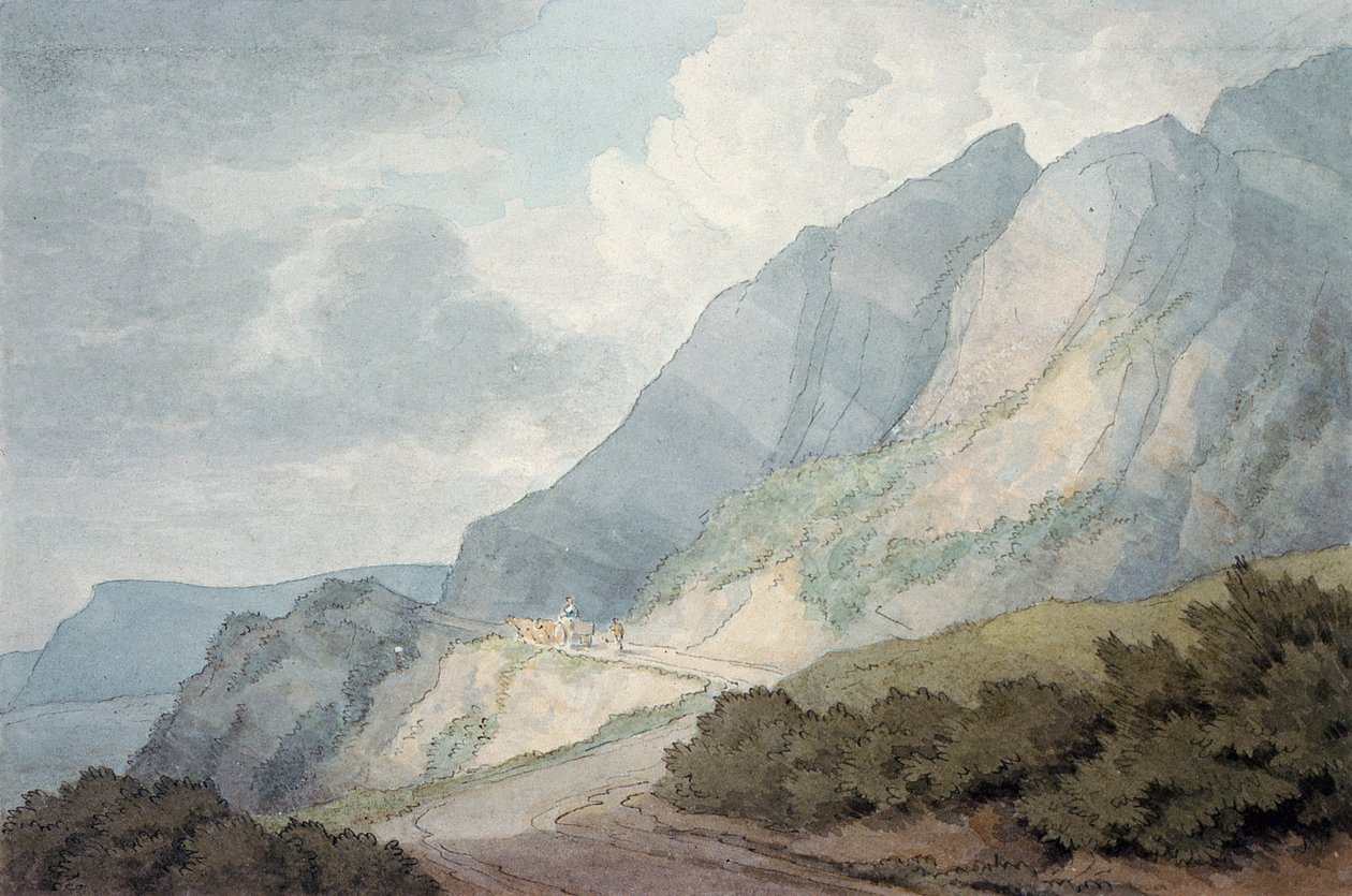 Entre Lyme Regis e Charmouth de John White Abbott