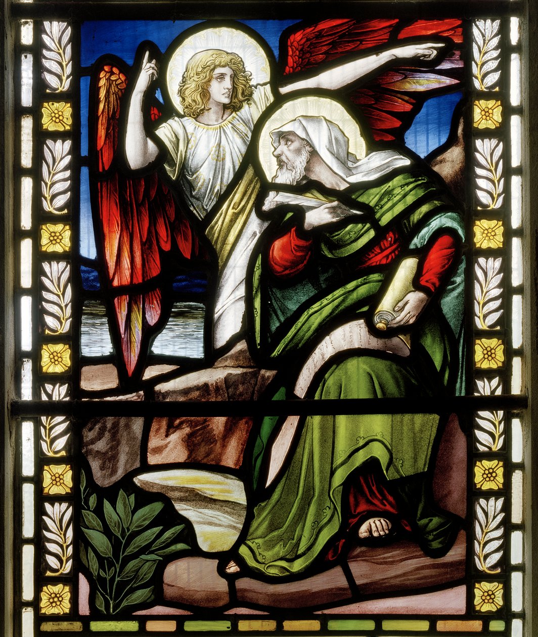 São João e o anjo, c.1891 de John William Brown