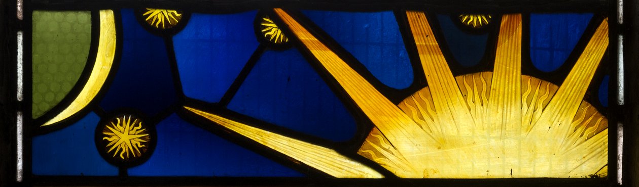 Sol e Lua, Criação, Te Deum, Janela do Leste, c.1888 de John William Brown