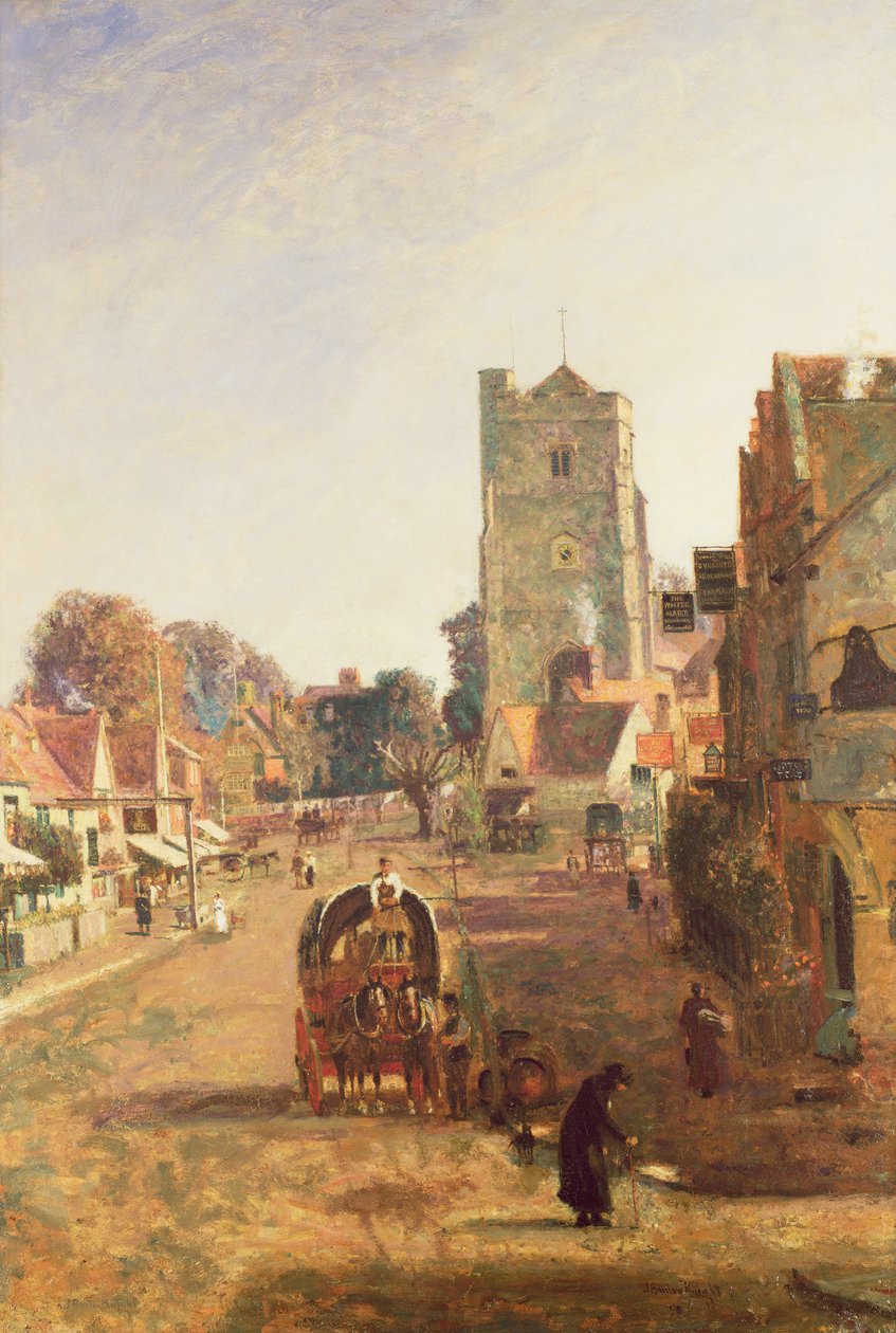 Uma visão do Pinner de John William Buxton Knight