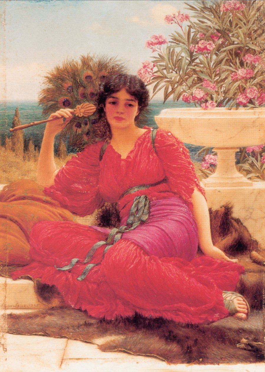 Estudo do óleo de Flabellifera de John William Godward