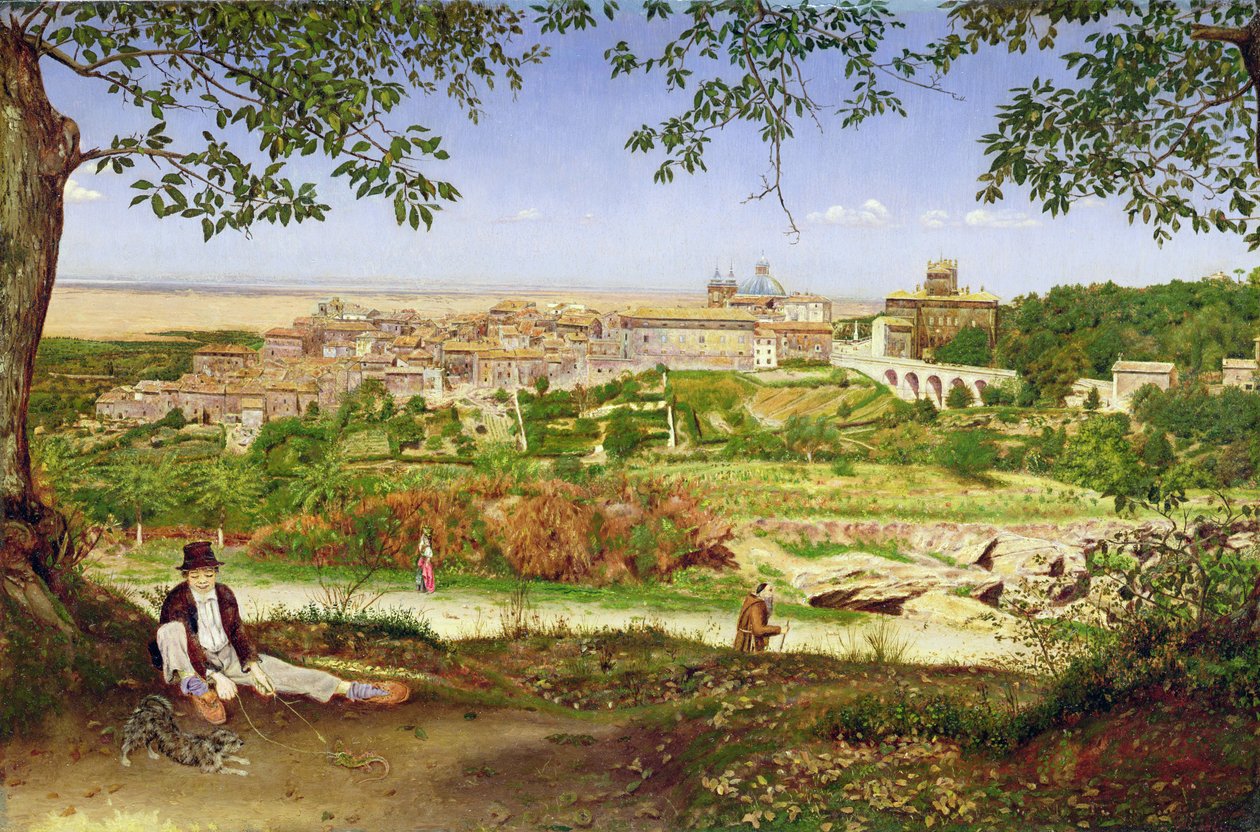 Ariccia, Itália, 1860 de John William Inchbold