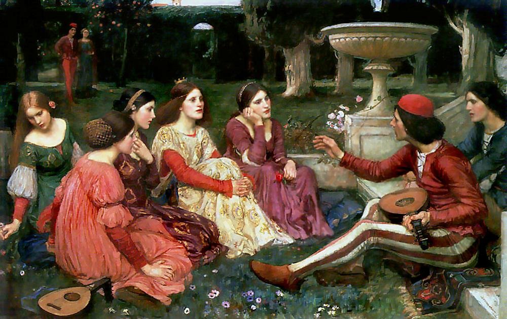 Um conto do Decameron de John William Waterhouse