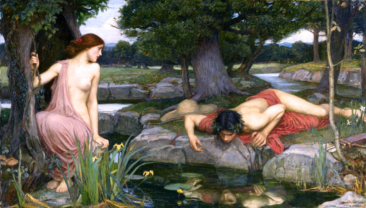 Eco e Narciso por John William Waterhouse de John William Waterhouse