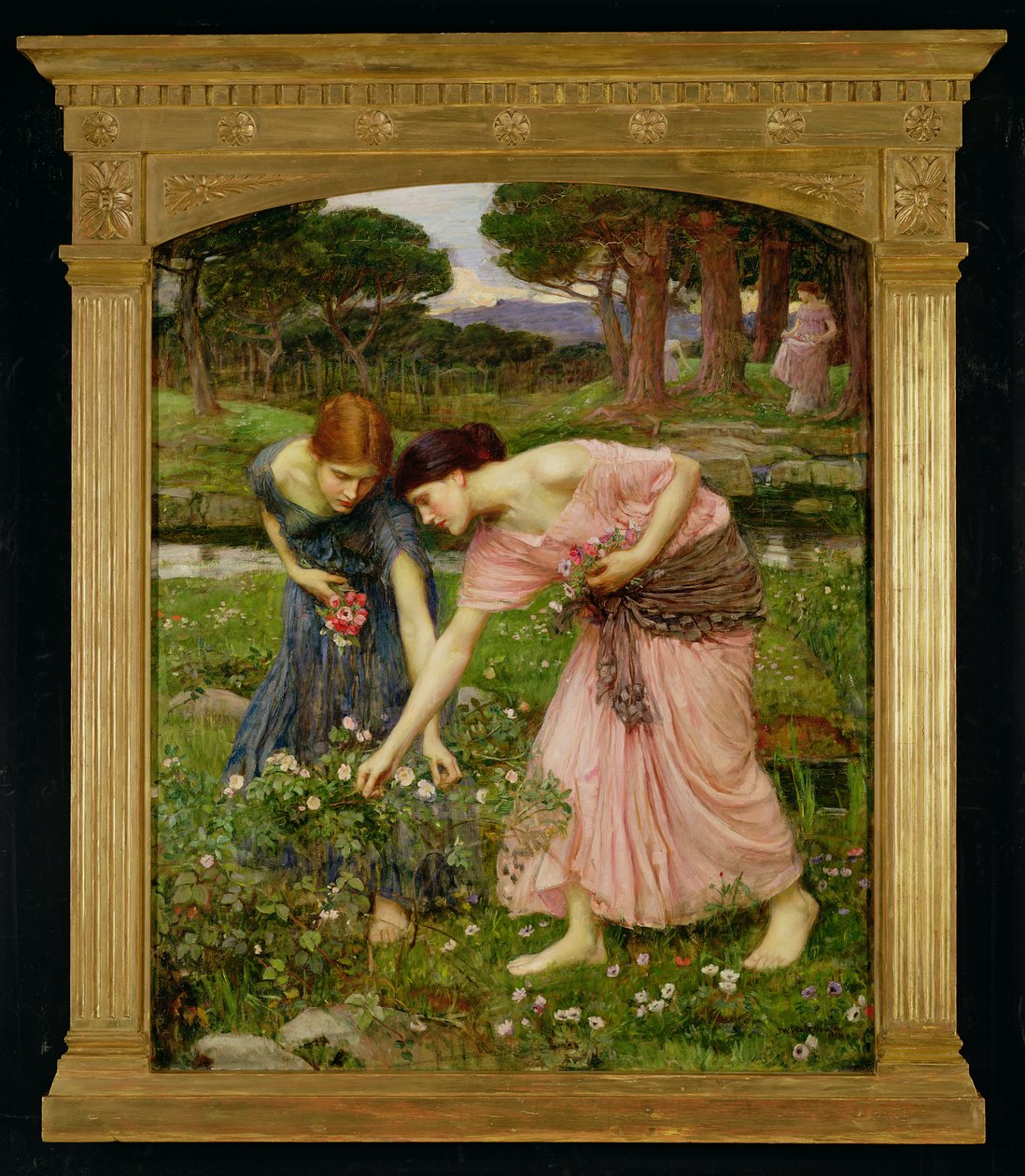 &39;Reúna Ye Rosebuds enquanto Ye May&39;, 1909 de John William Waterhouse
