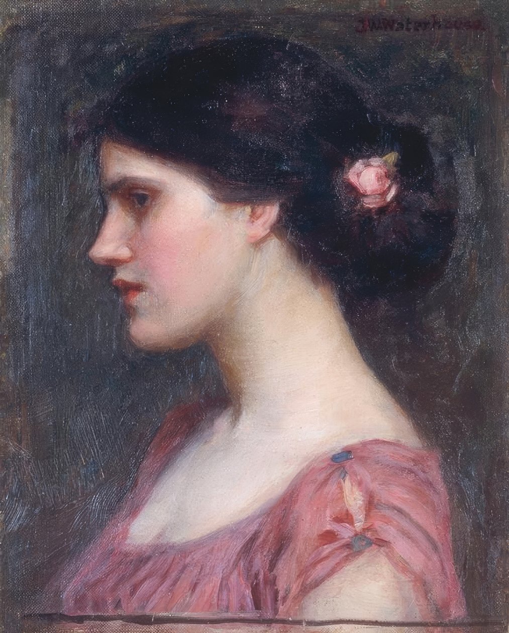 Retrato de uma menina de John William Waterhouse