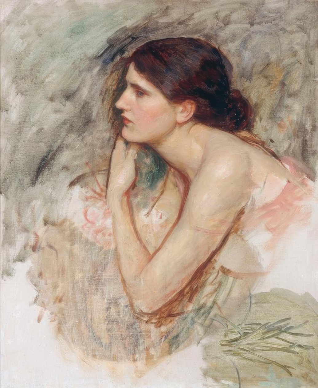 Estudo para a Feiticeira de John William Waterhouse