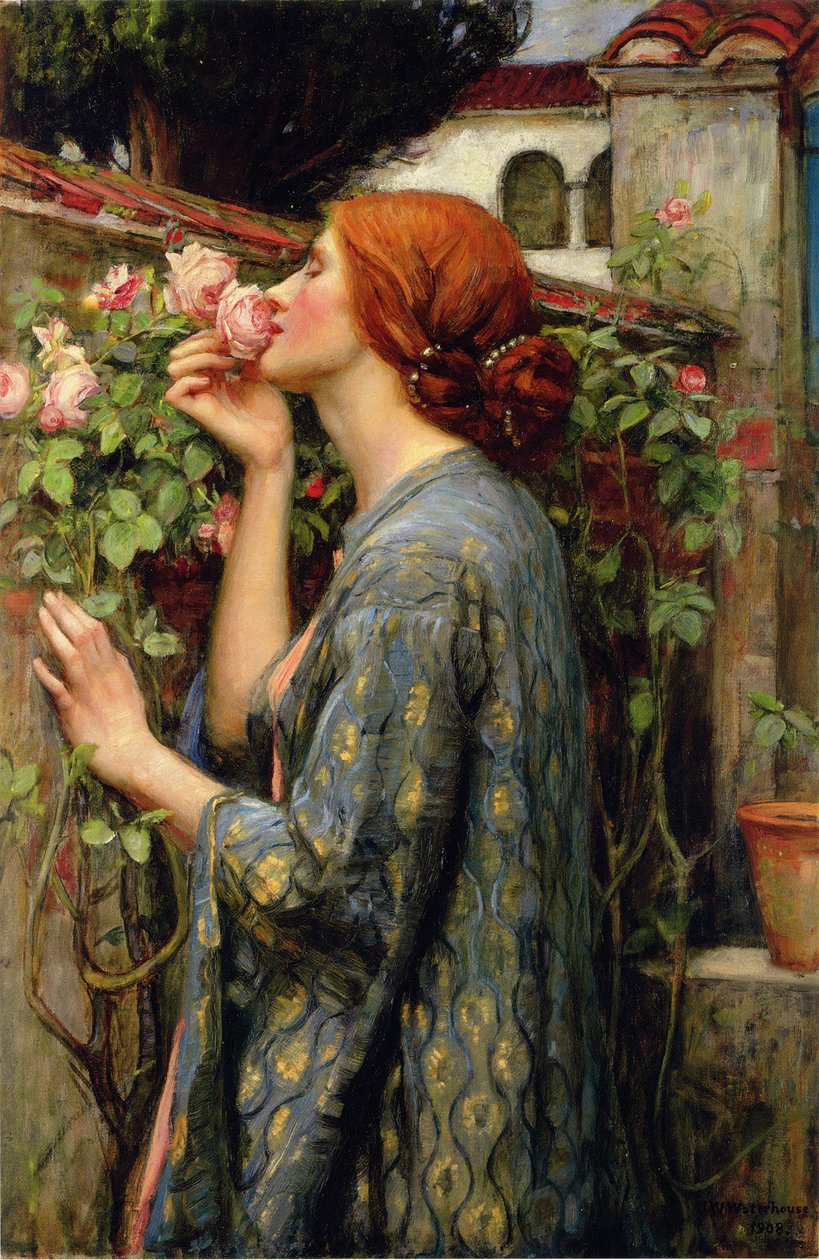 A alma da rosa de John William Waterhouse