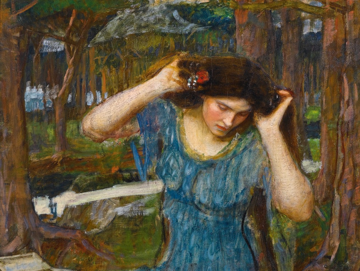 Vain Lamorna, um estudo para Lamia de John William Waterhouse
