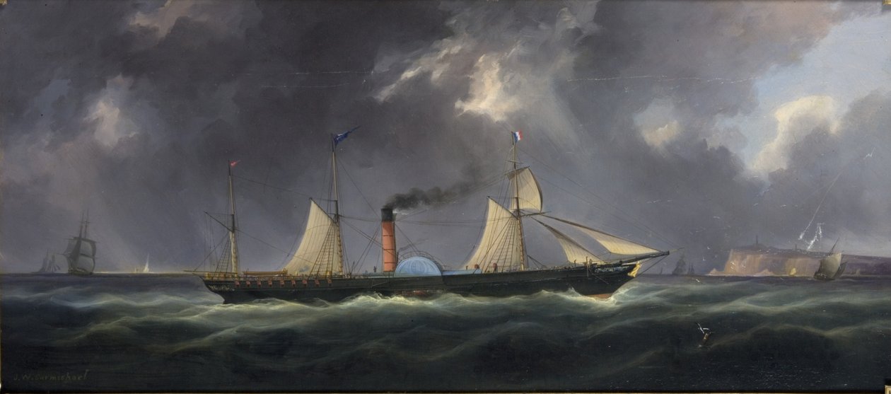 Leith e Newcastle Packet (escuna manipulada) de John Wilson Carmichael