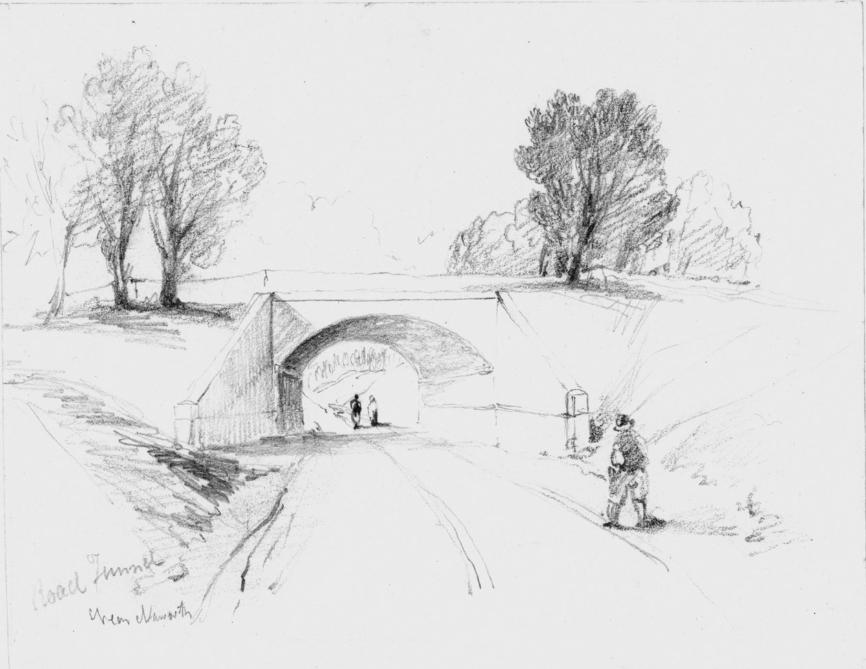 Túnel Rodoviário perto de Naworth, 1836 de John Wilson Carmichael