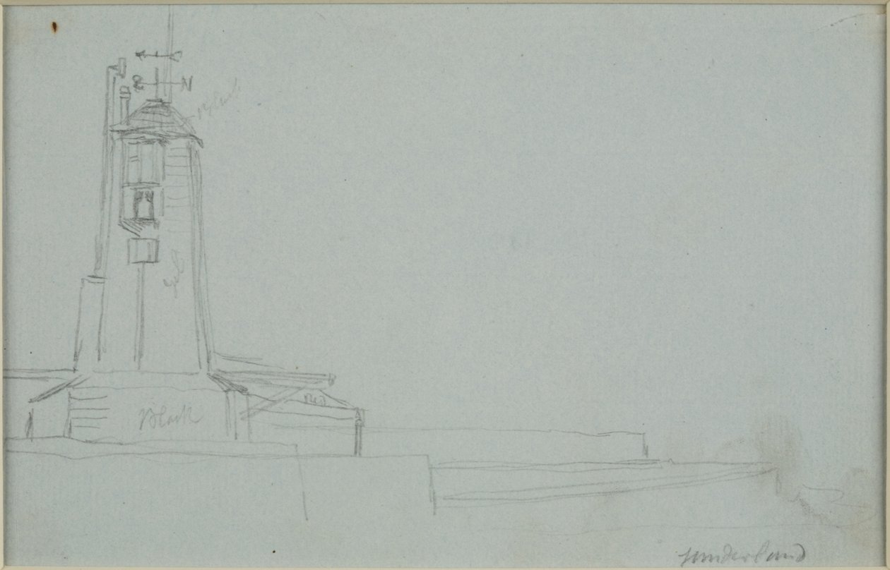 Sunderland (lápis sobre papel (cinza)) de John Wilson Carmichael