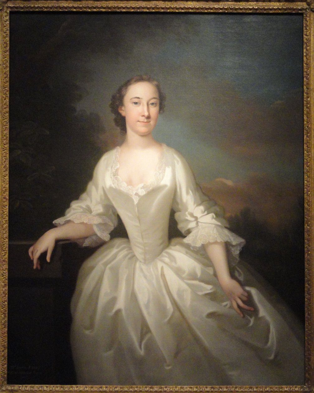 Retrato de Lucy Parry, esposa do almirante Parry de John Wollaston