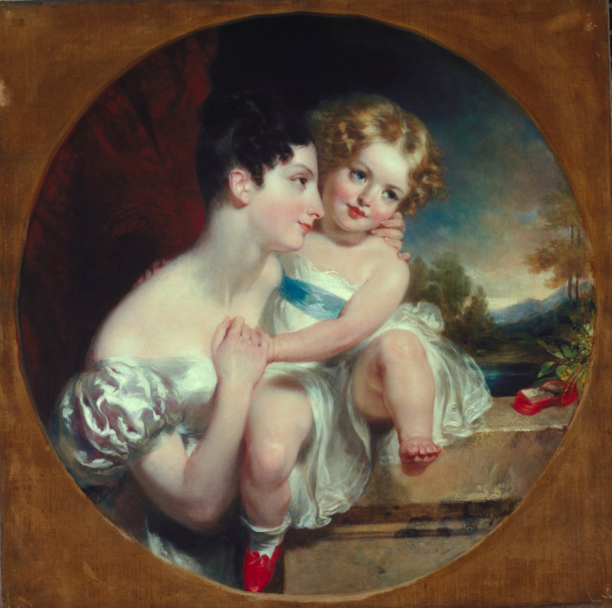Mãe e filho, c.1840-45 de John Wood