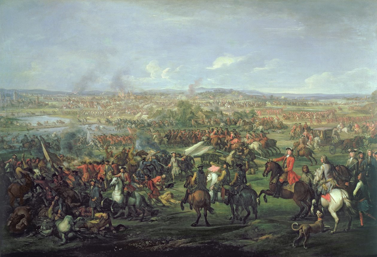 A Batalha de Blenheim em 13 de agosto de 1704, c.1743 (ver 195676 para detalhes) de John Wootton
