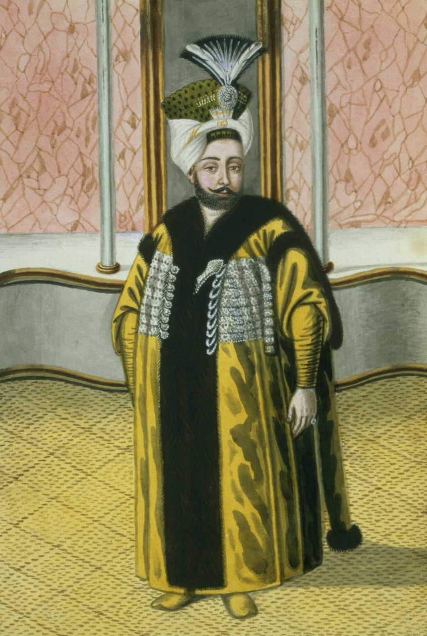 Mustapha IV (1779-1808) Sultan 1807-8, de &39;Uma série de retratos dos imperadores da Turquia&39;, 1808 de John Young