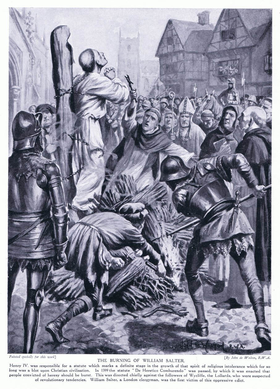 A queima de William Salter, década de 1920 de John de Walton