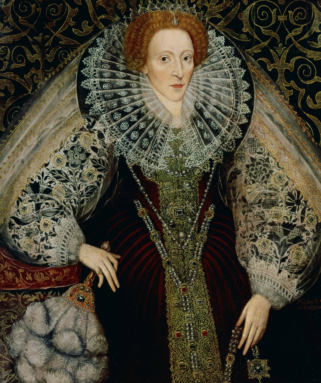 Rainha Elizabeth I, c.1585-90 (painel) de John Bettes the Younger