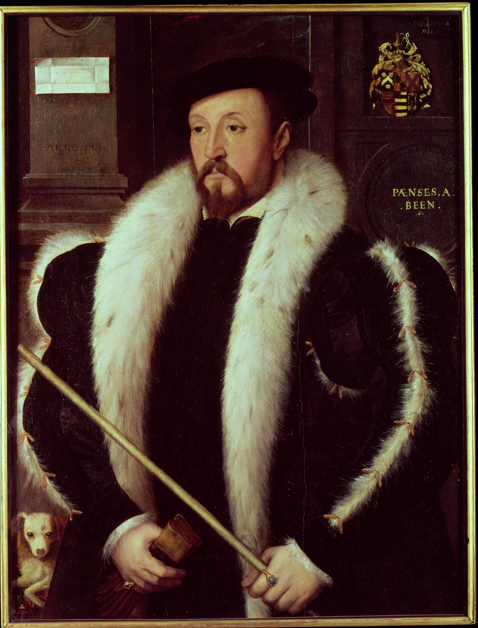 Thomas Wentworth, 1º Barão Wentworth de Nettlestead, 1549 (painel) de John Bettes the Younger