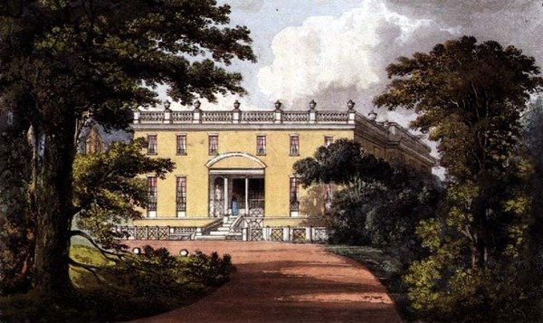 Nutwell Court, do "Repositório de Artes" de Ackermann de John (after) Gendall