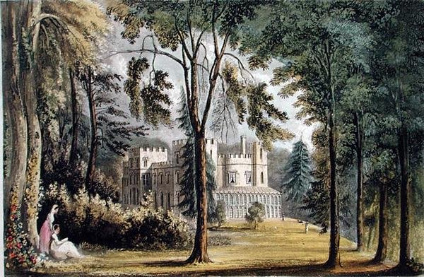 Sophia Lodge, do "Repositório de Artes" de Ackermann, publicado c.1826 (cor litho) de John (after) Gendall