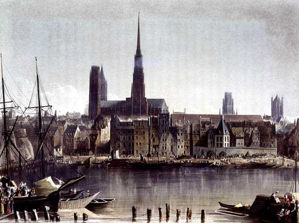 Vista de Rouen, de 