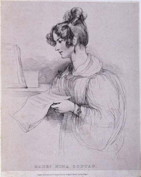 Mademoiselle Nina Sontag, gravada por William Sharp (1803-75) de John (after) Hayter