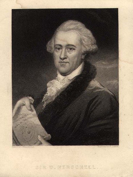 Retrato de Sir William Herschel (1738-1822), gravado por Edward Scriven (1775-1841) (litho) de John (after) Russell