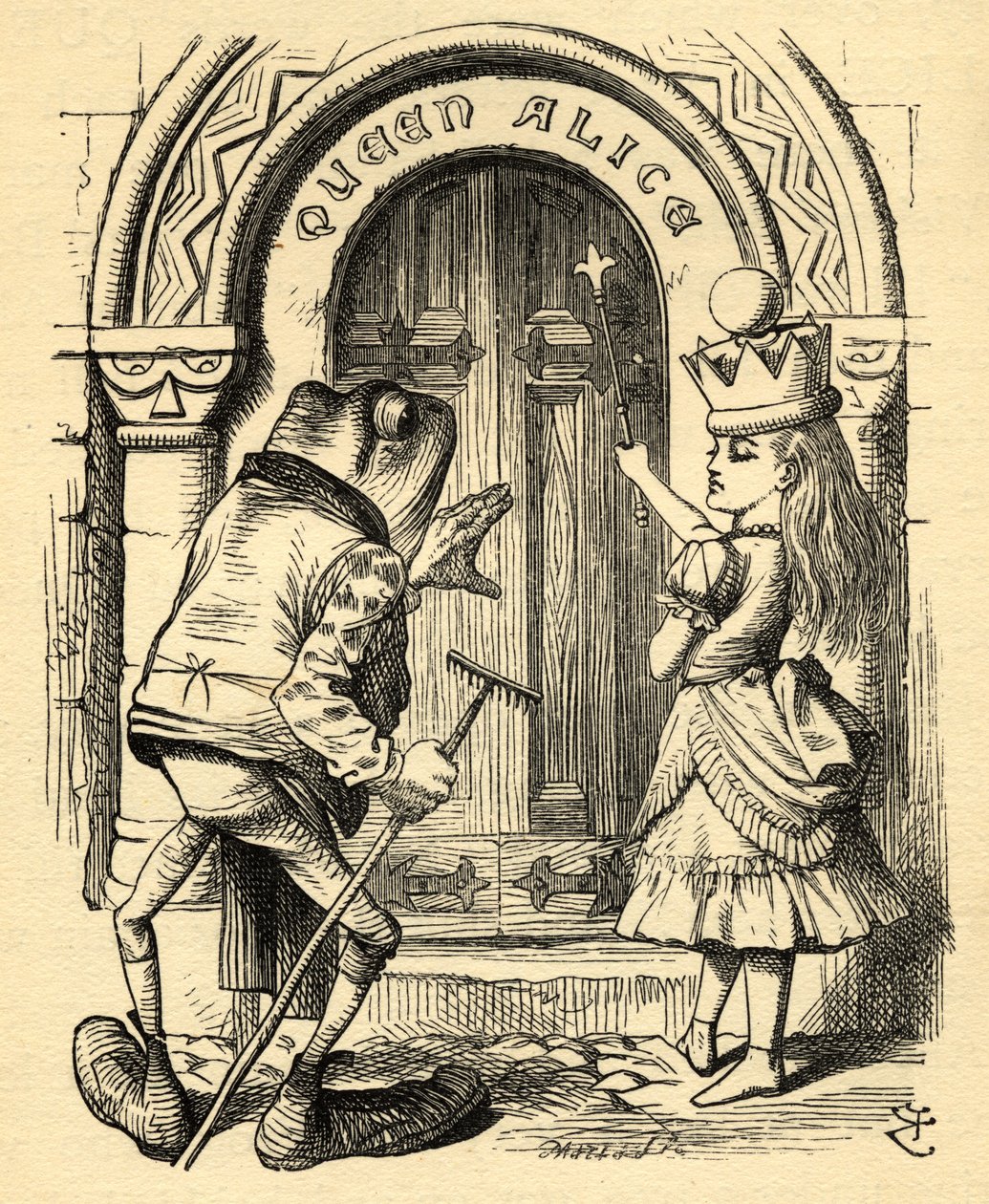 Alice e o Sapo, ilustração de 