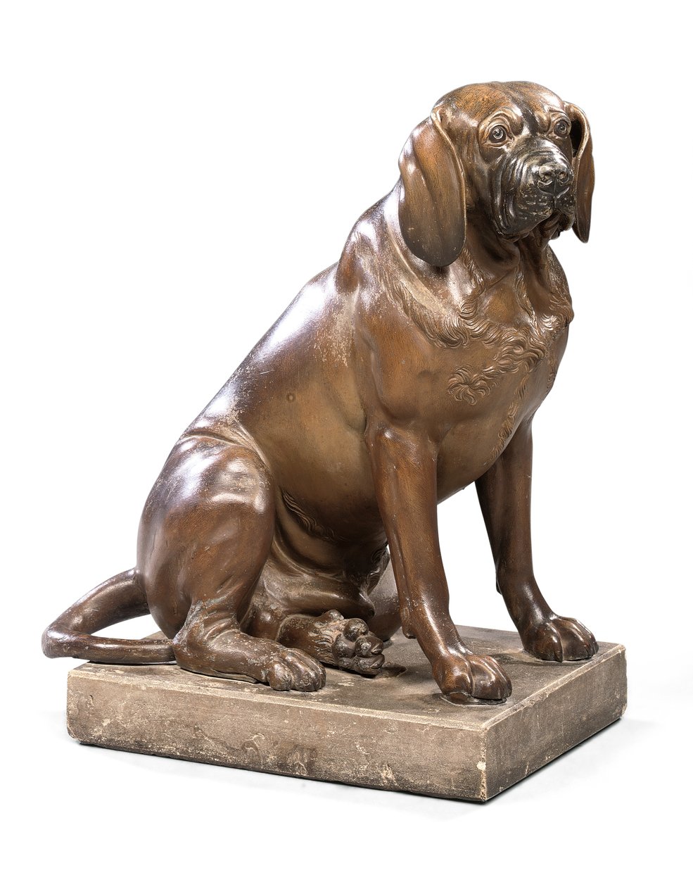 Um modelo de cão de George III, c.1760 (ver também 433422) de John (attr. to) Cheere