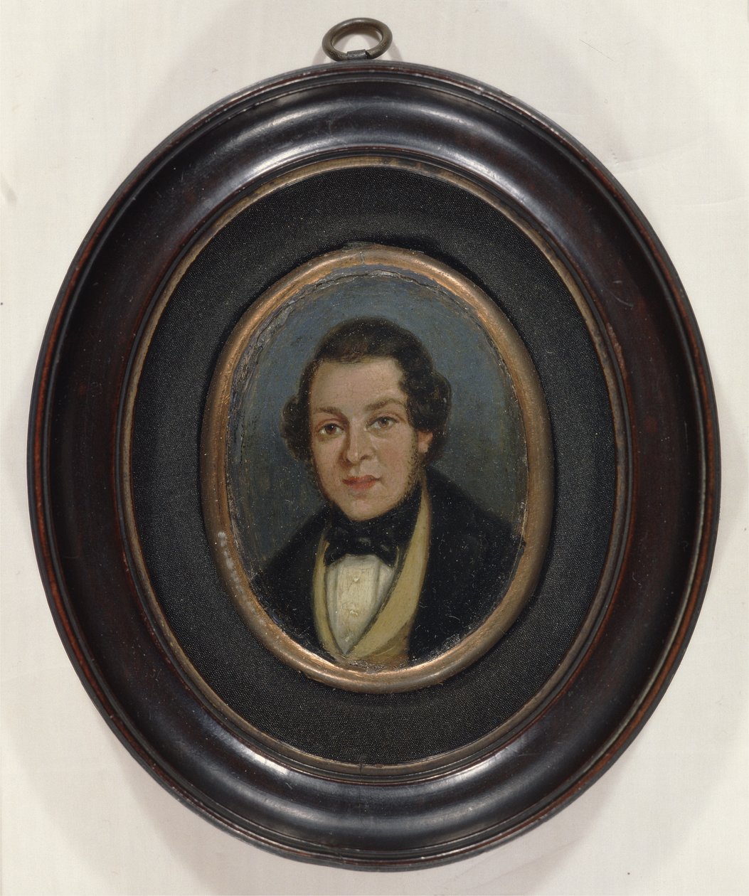Miniatura: Retrato de Abram Constable (1783-1862), irmão do artista (óleo a bordo) de John (attr. to) Constable