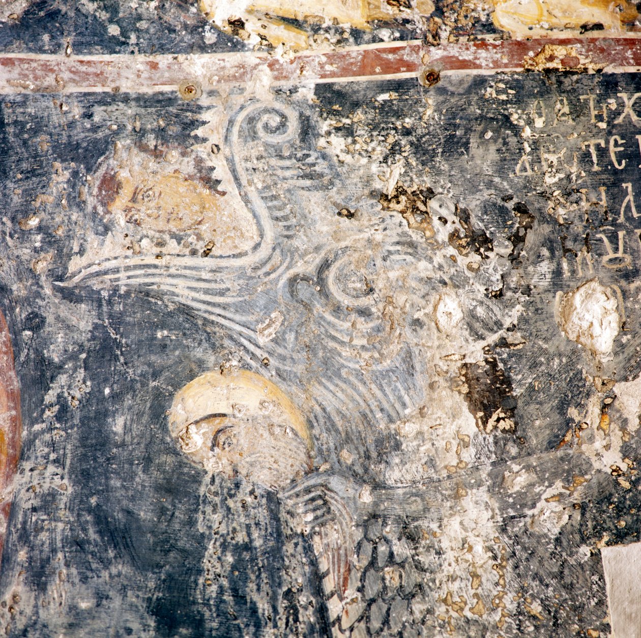 Fresco na igreja em Deliana, Creta, Grécia (foto) de Walter Charles Mills