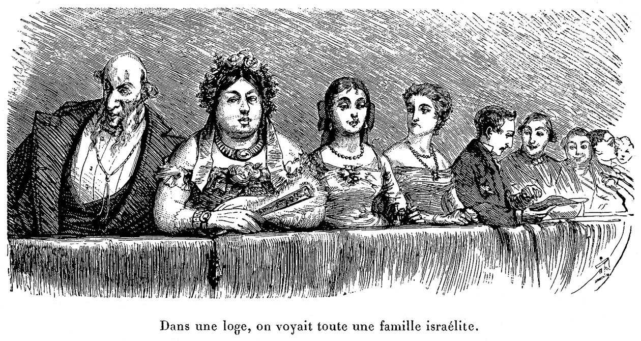 Família israelita num hotel de teatro na Rússia de Walter Charles Mills
