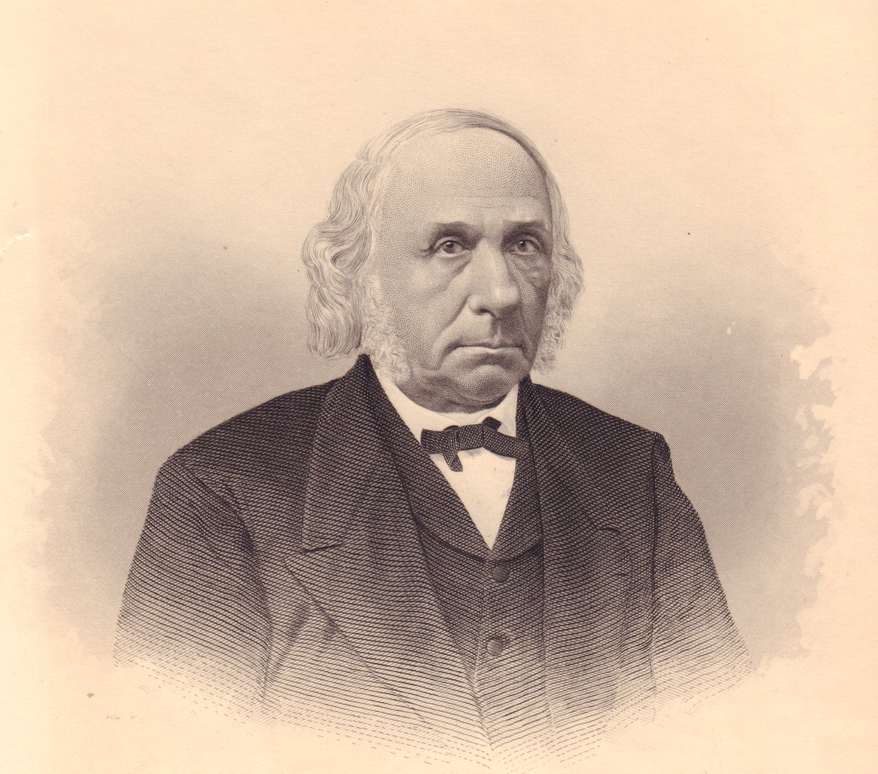Retrato do pastor industrial e metodista americano Thomas T Tasker (1799-1892), gravada por FE Jones do Repositório das Mulheres, Estados Unidos, por volta de 1870 de Walter Charles Mills