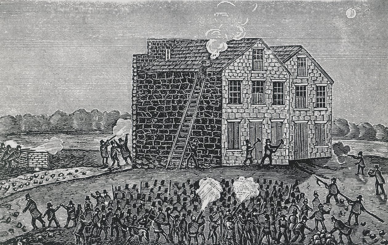 Máfia pró-escravidão assassina Reverendo Elijah Parish Lovejoy, 7 de novembro de Walter Charles Mills