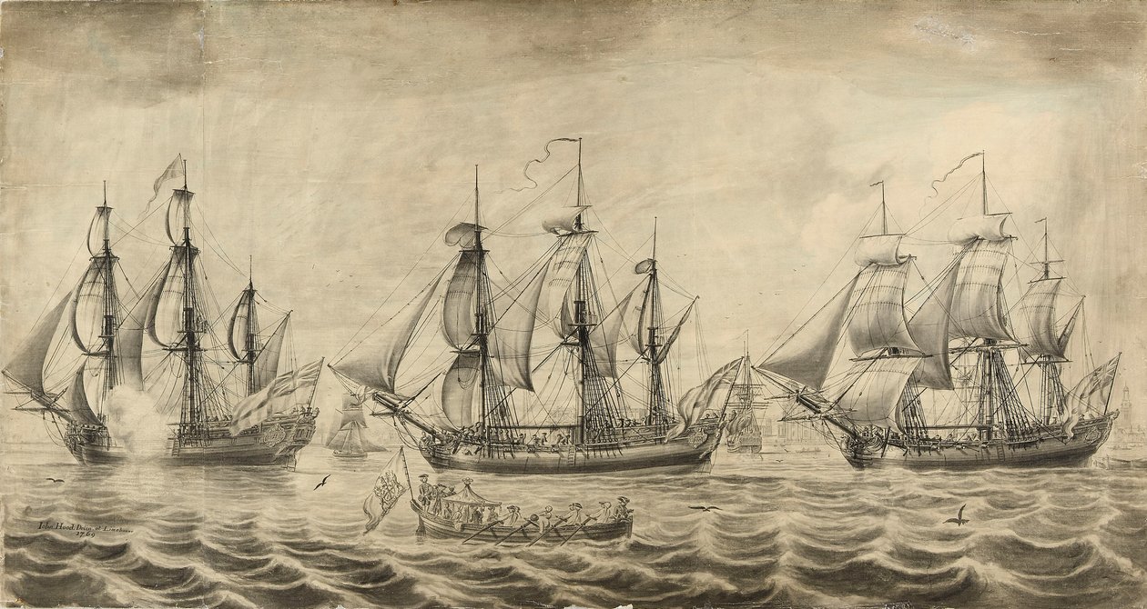 Três navios da Hudson