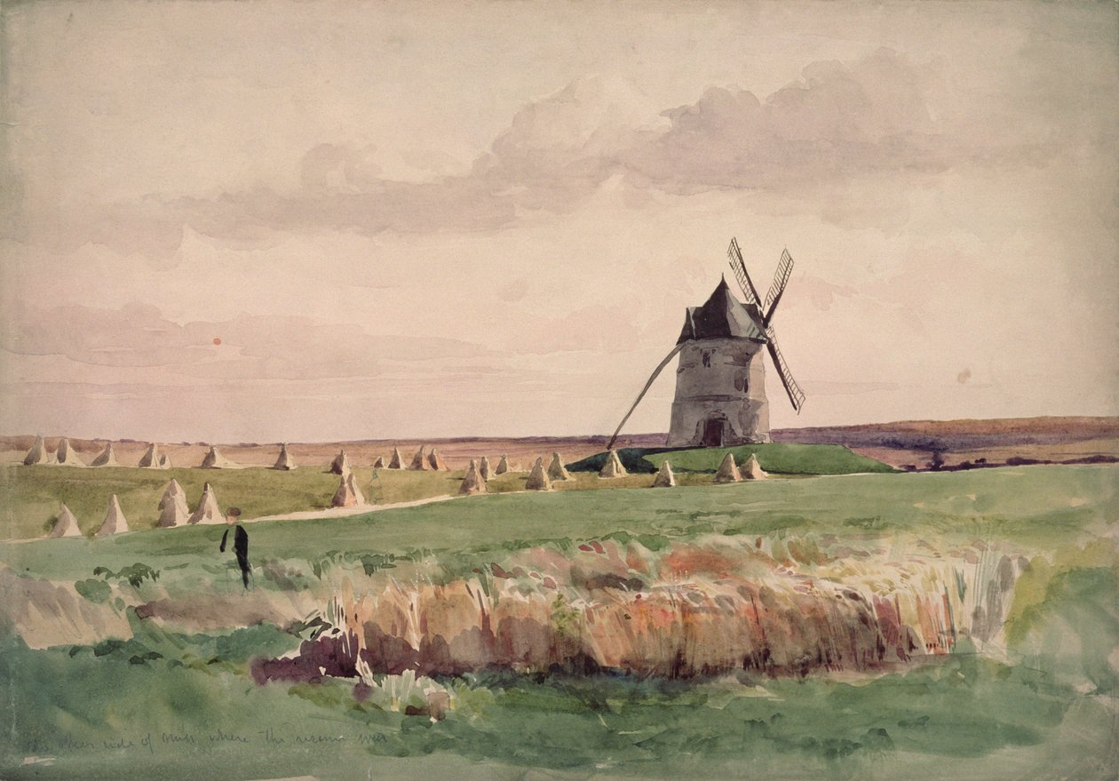 O Campo de Batalha de Crecy, 26 de agosto de 1346 de John Absolon
