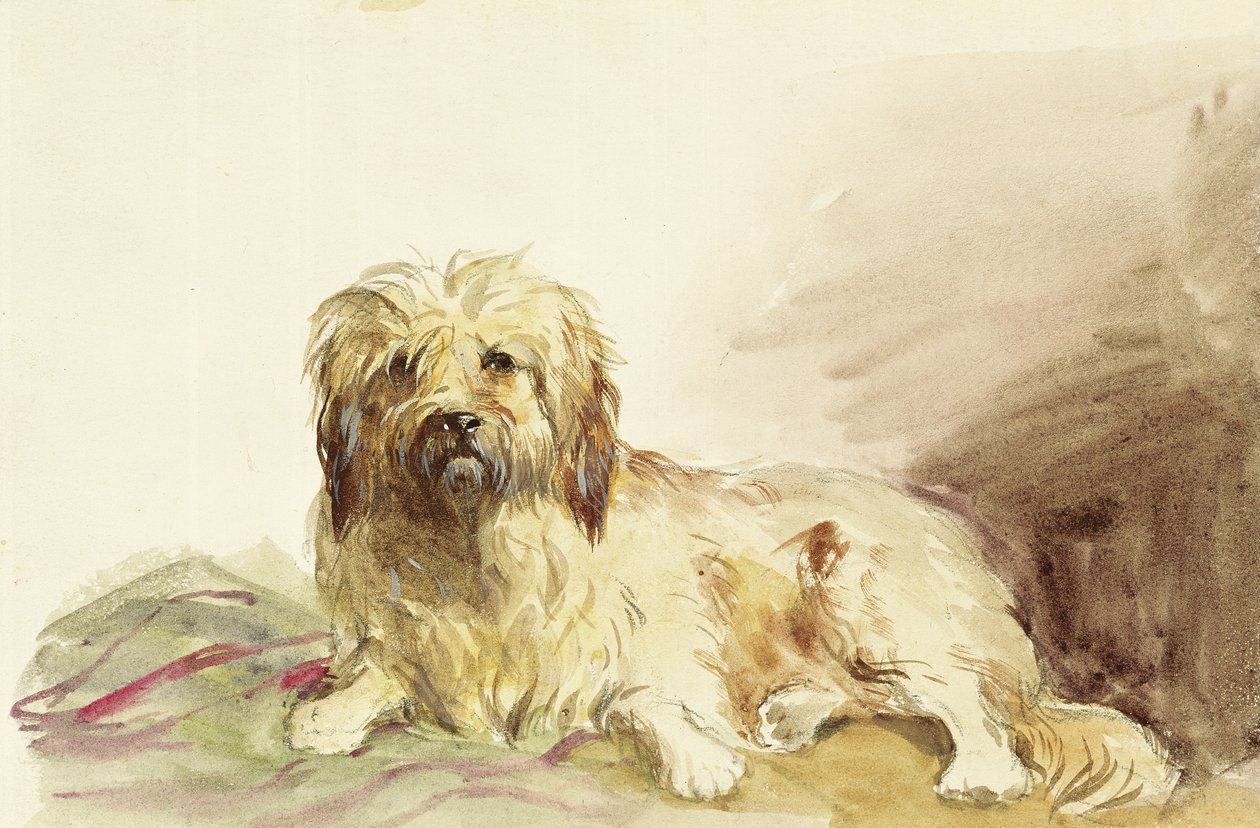 O cão do artista, c.1860 de John Adam P. Houston